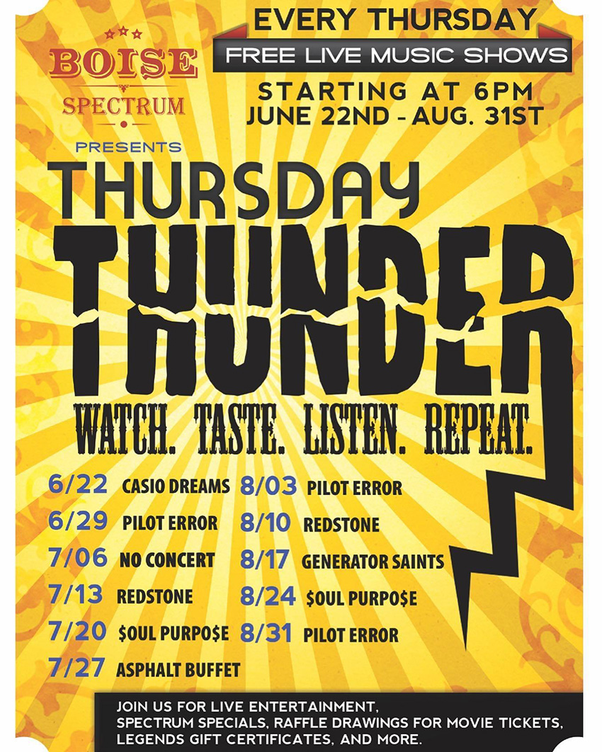 Thursday Thunder Concerts 2023 Boise Spectrum Center